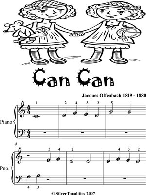 cover image of Can Can Beginner Piano Sheet Music